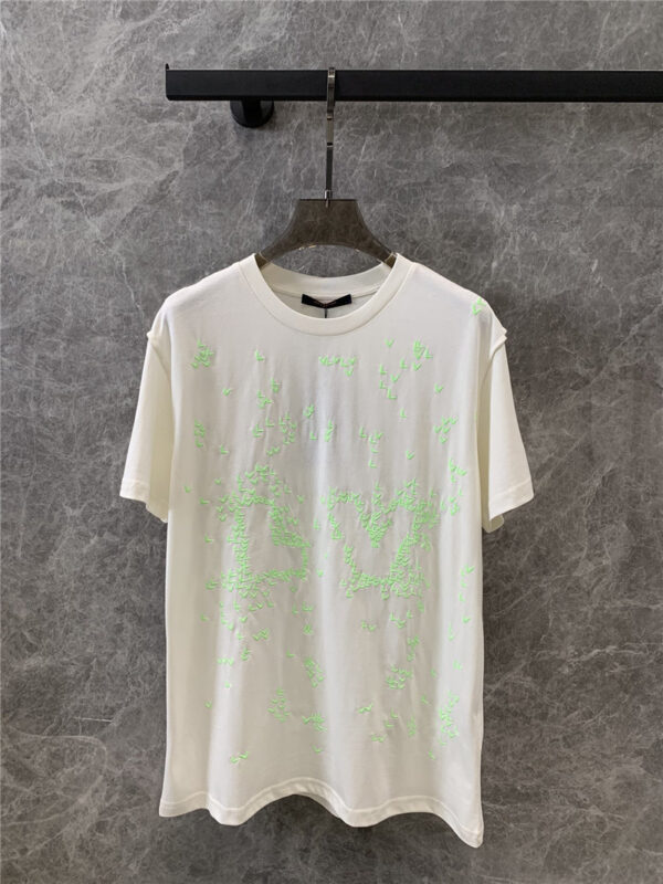 louis vuitton LV embroidery short-sleeved T-shirt replicas clothes