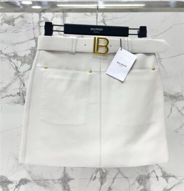 Balmain belted mini skirt replica d&g clothing