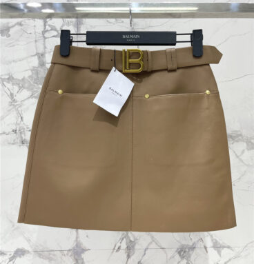 Balmain belted mini skirt replica d&g clothing