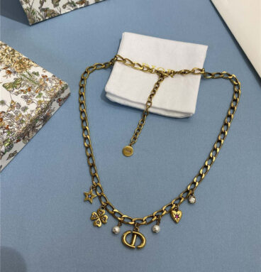 dior vintage multi-element necklace